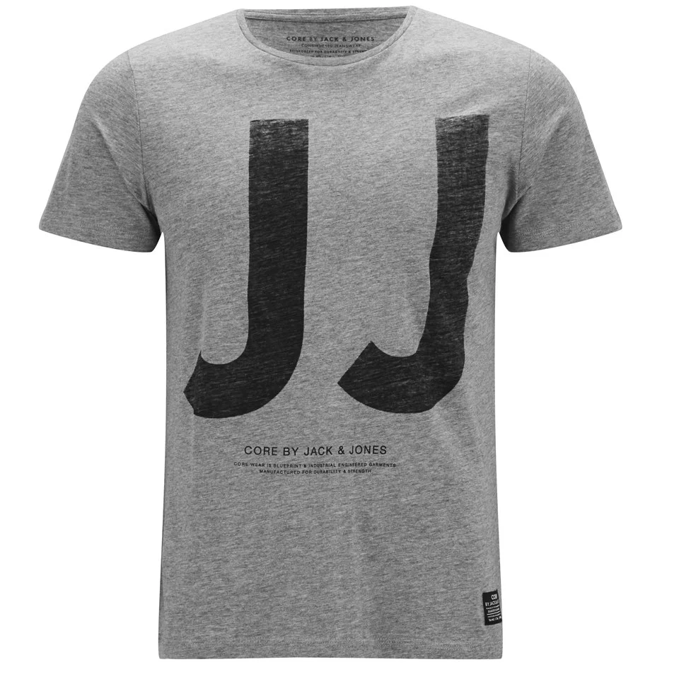 Jack & Jones Men's JJ Box T-Shirt - Grey Marl - S - Grijs Afbeelding 1