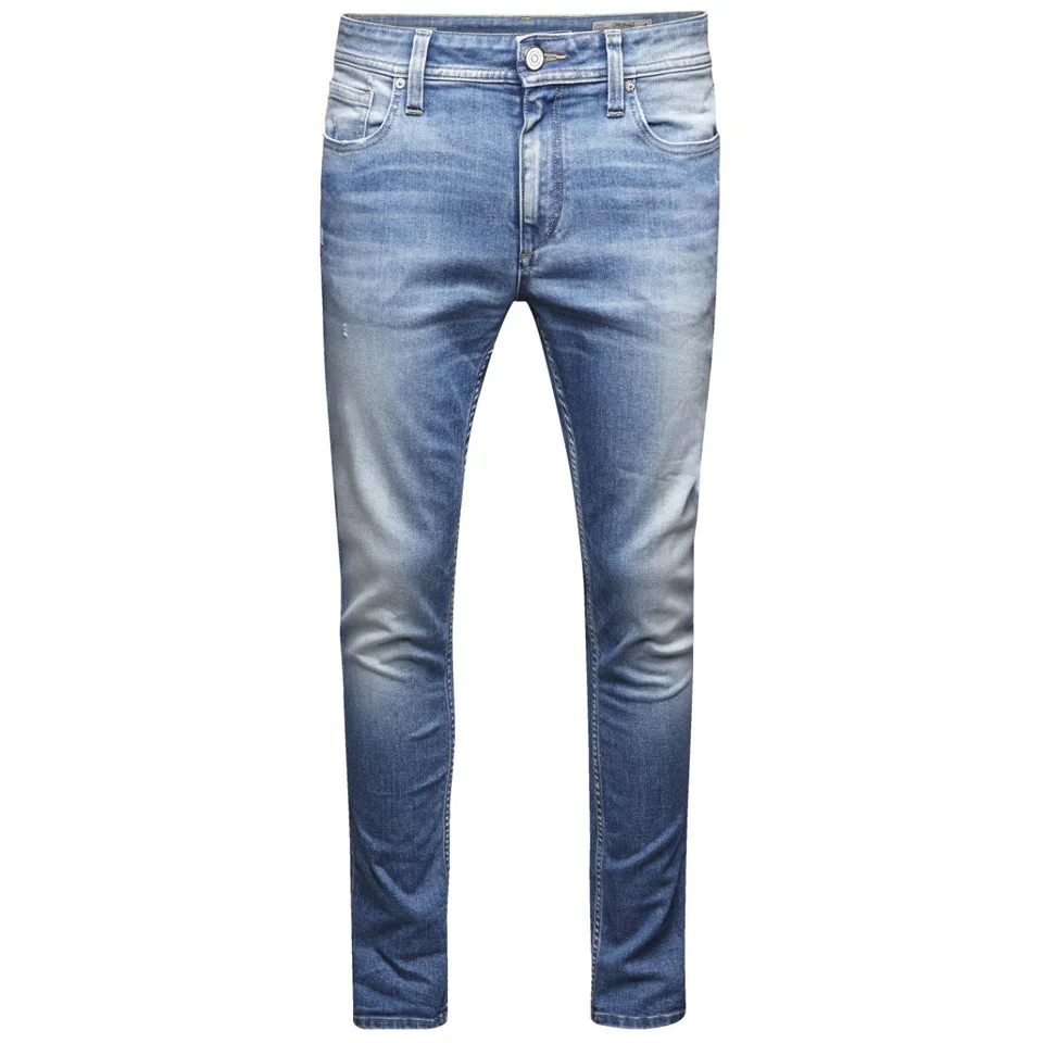 Jack & Jones Men's Ben Original Skinny Fit Jeans - Light Wash - 30S - Blauw Afbeelding 1