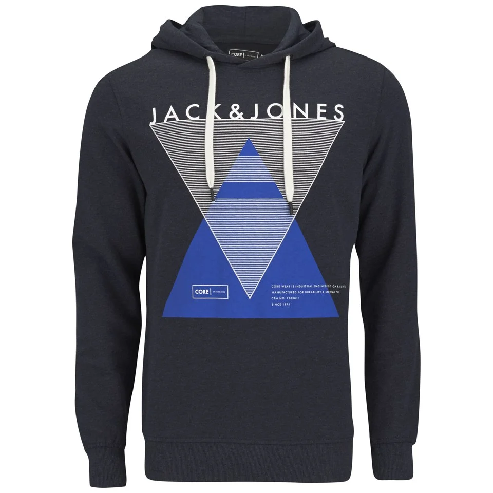 Jack & Jones Men's Covan Hoody - Dress Blue - S - Blauw Afbeelding 1