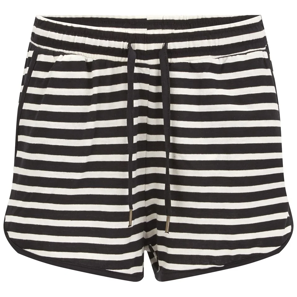 Vero Moda Women's Beaty Striped Shorts - Black - XS/UK 8 - Zwart Afbeelding 1