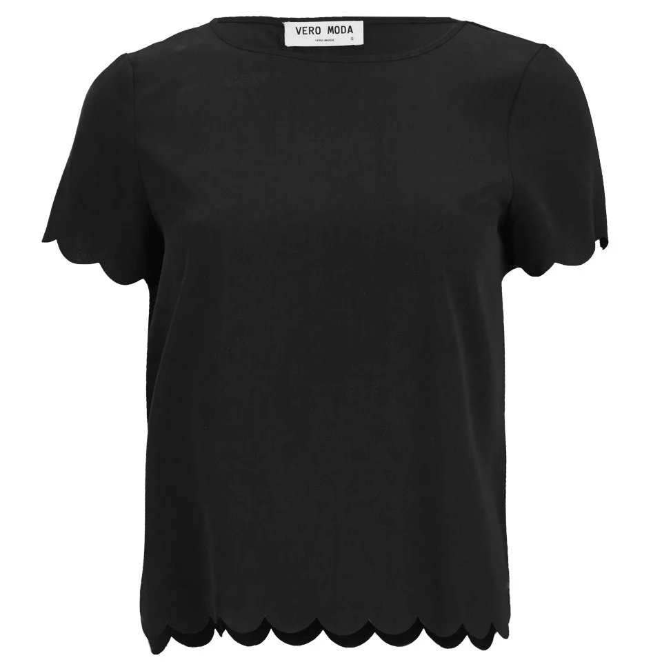 Vero Moda Women's Ring Top - Black - XS/UK 8 - Zwart Afbeelding 1