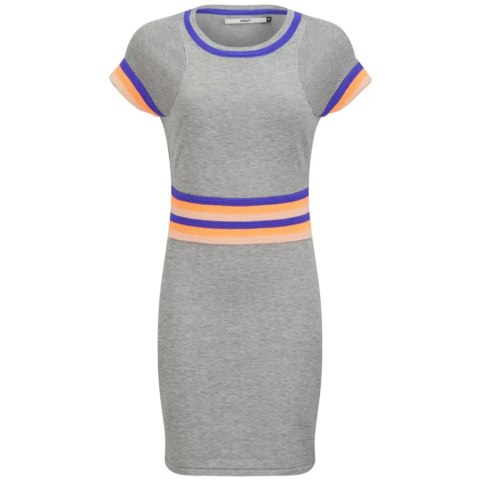 ONLY Women's Stanhope Sporty Shift Dress - Grey - XS/UK 6 - Grijs Afbeelding 1