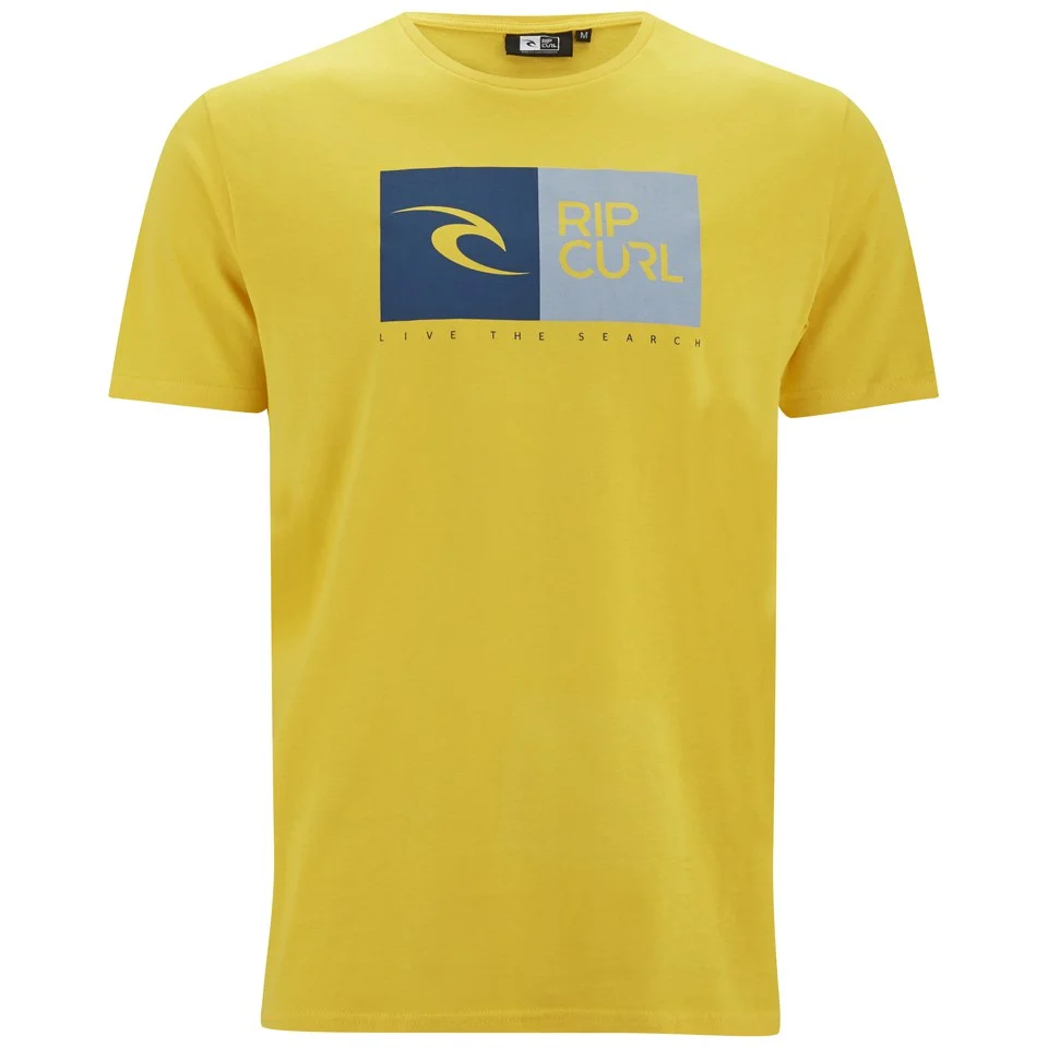 Rip Curl Men's Ripawatu Regular Fit T-Shirt - Yellow - S - Geel Afbeelding 1