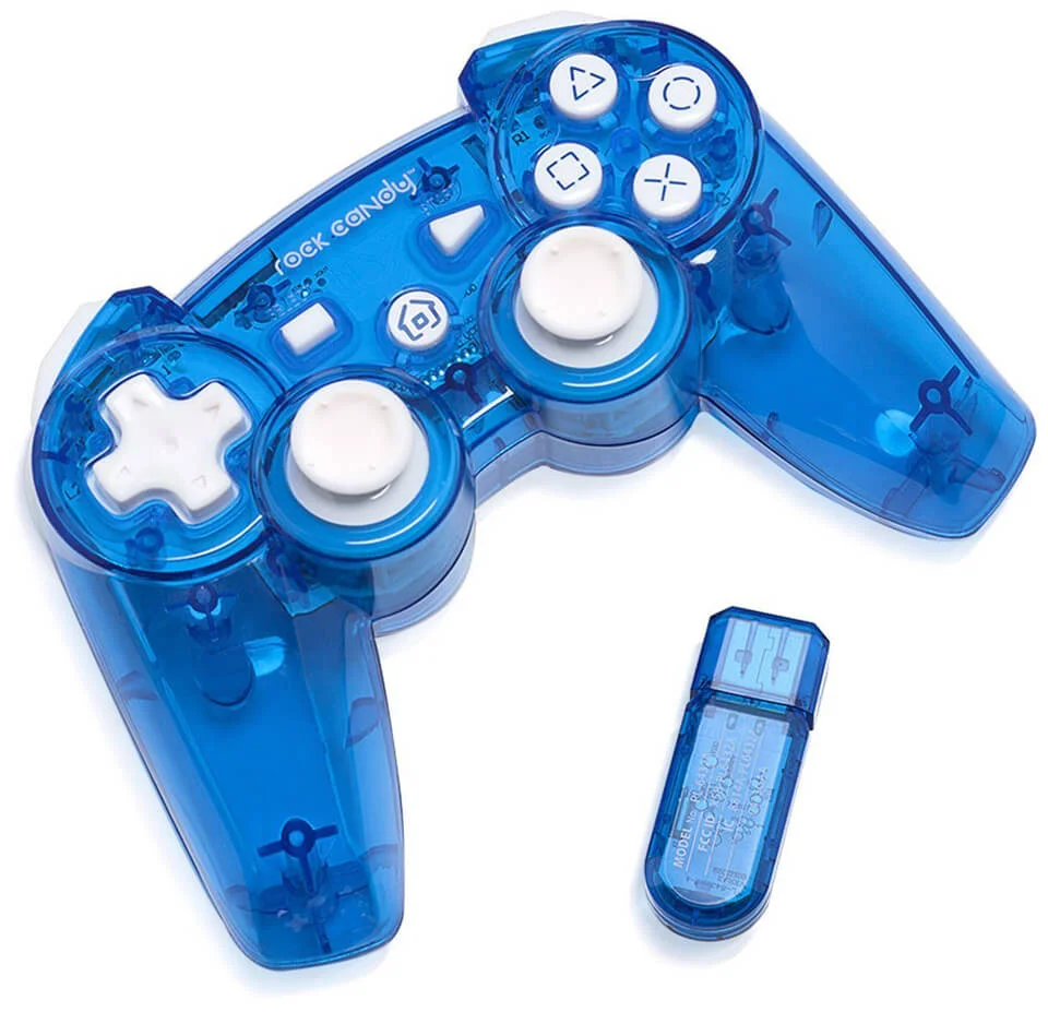 Rock Candy Blueberry Boom Wireless PS3 Controller Afbeelding 1