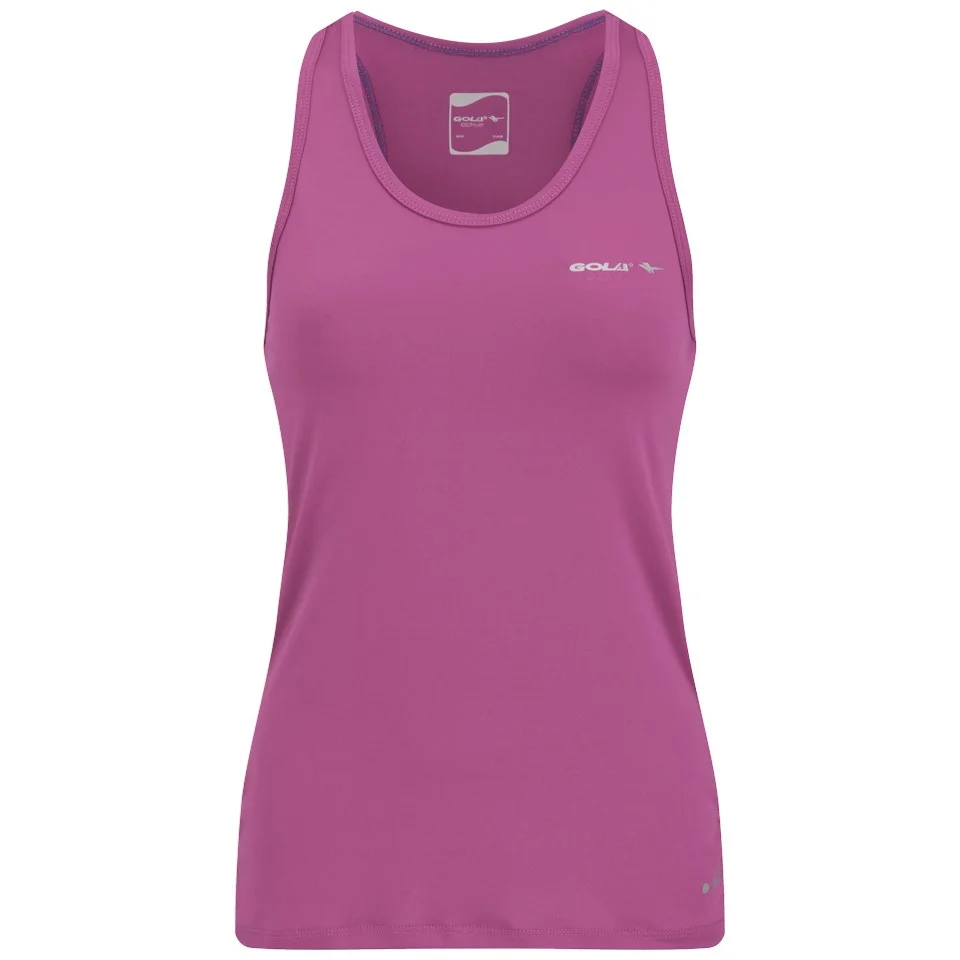 Gola Women's Jenneke Scoop Neck Racer Back Training Vest - Hydrangea - UK 8 - Roze Afbeelding 1
