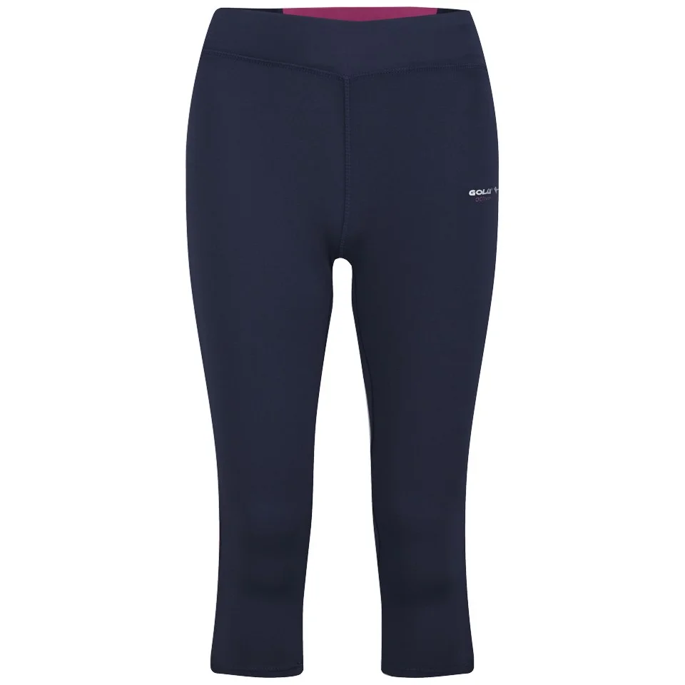 Gola Women's Caprati Training Capri - Navy/Hydrangea - UK 8 - Blauw Afbeelding 1