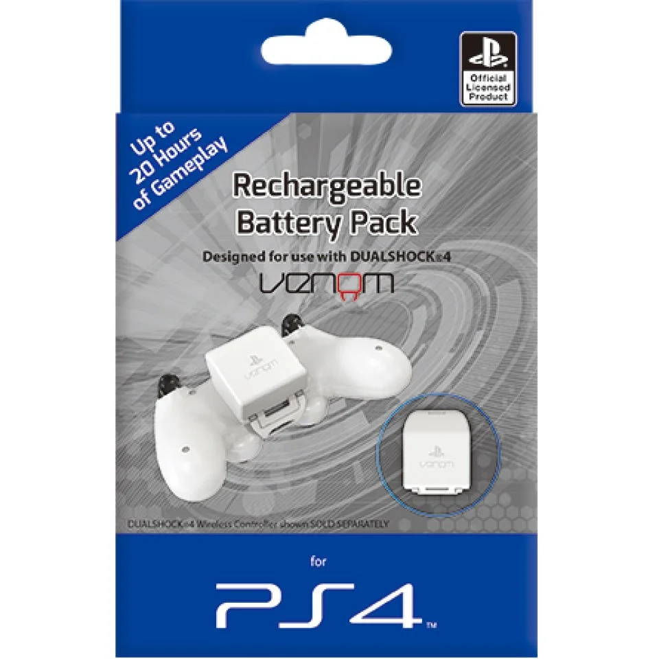PS4 Rechargeable Battery Pack - White Afbeelding 1