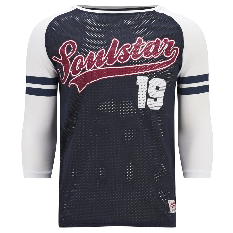 Soul Star Men's Mt Dodders Soulstar 19 T-Shirt - Navy - S - Blauw Afbeelding 1