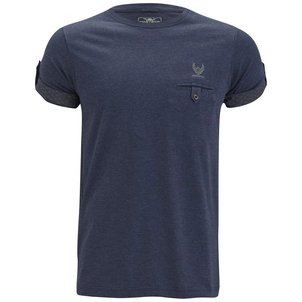Ringspun Men's Herd T-Shirt - Navy - S - Blauw Afbeelding 1
