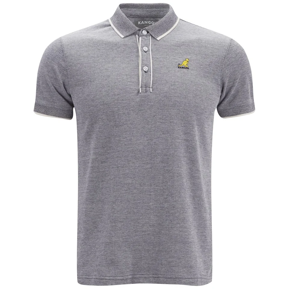 Kangol Men's Hinton Polo Shirt - Navy Marl - S - Navy blauw Afbeelding 1