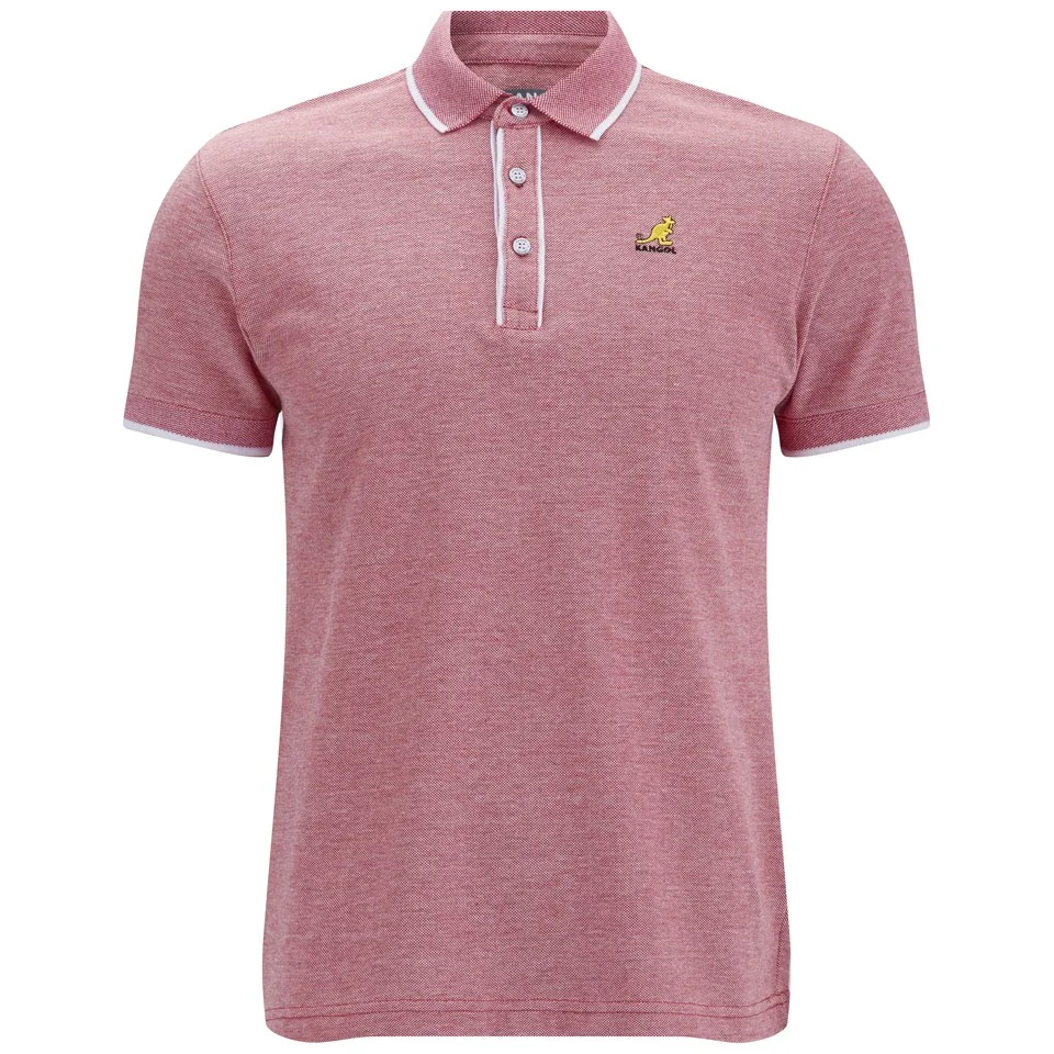 Kangol Men's Hinton Polo Shirt - Red Marl - S - Rood Afbeelding 1