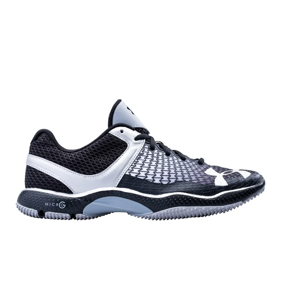 Under Armour Men's Micro G Elevate Training Shoes - Black/Metallic Silver - UK 6 - Zwart/Grijs Afbeelding 1