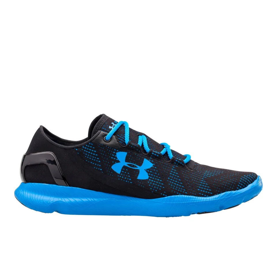 Under Armour Men's SpeedForm Apollo Vent Running Shoes - Black/Blue Jet - UK 6 - Black/Blue Afbeelding 1