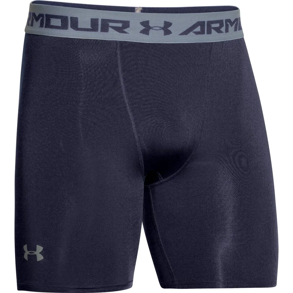 Under Armour Men's Armour HeatGear Compression Training Shorts - Midnight Navy/Steel - S - Blauw Afbeelding 1