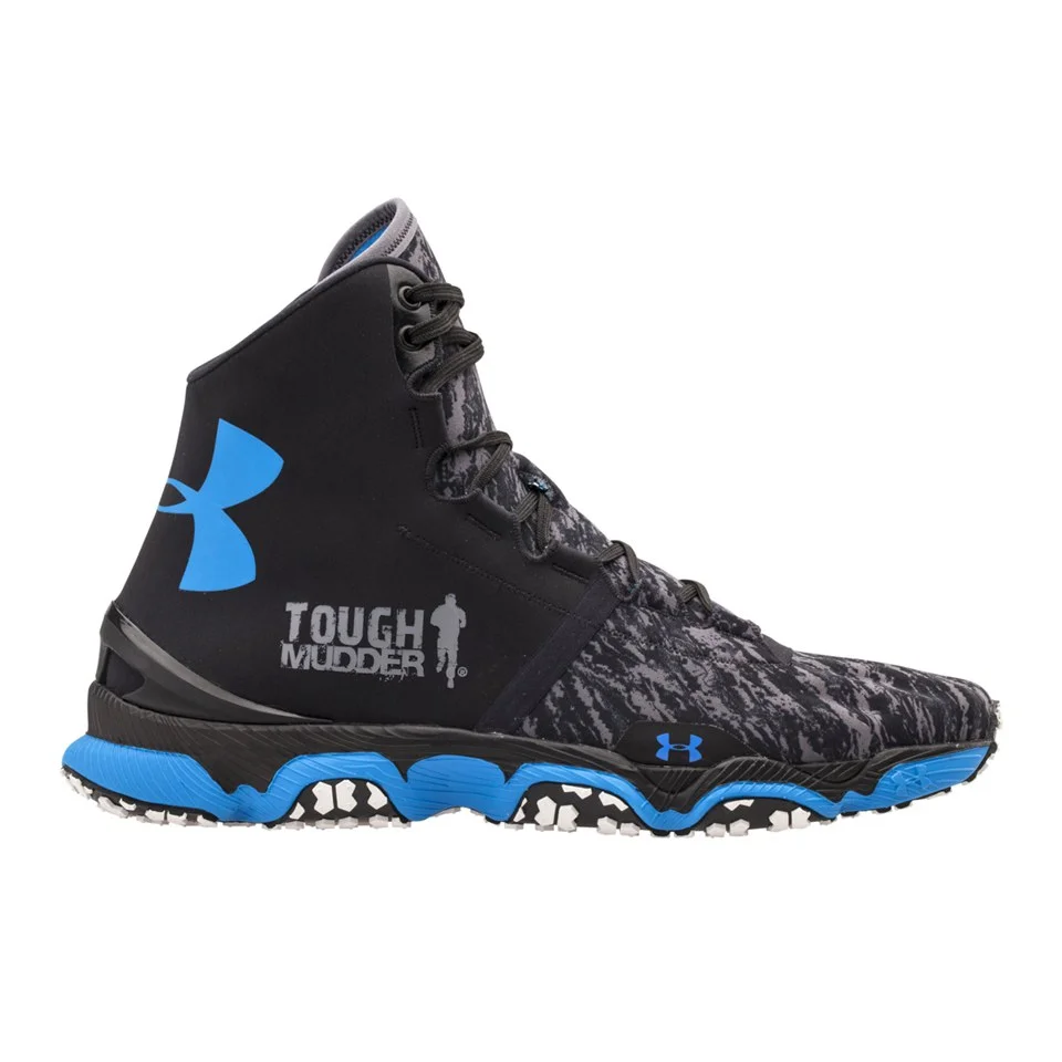 Under Armour Men's Speedform XC MID Running Shoes - Black/White/Blue Jet - UK 6 - Black/White/Blue Afbeelding 1