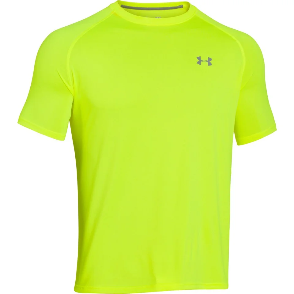 Under Armour Men's Tech T-Shirt - Hi Vis Yellow - S - Geel Afbeelding 1