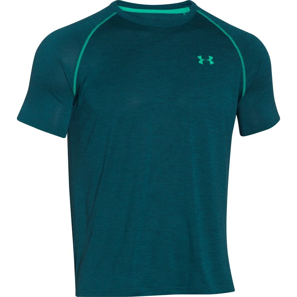 Under Armour Men's Tech T-Shirt - Hydro Teal - S - Blue/Green Afbeelding 1
