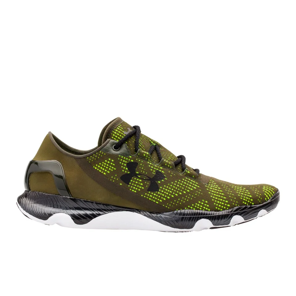 Under Armour Men's SpeedForm Apollo Vent Running Shoes - Rifle Green/Black - UK 6 - Green/Black Afbeelding 1