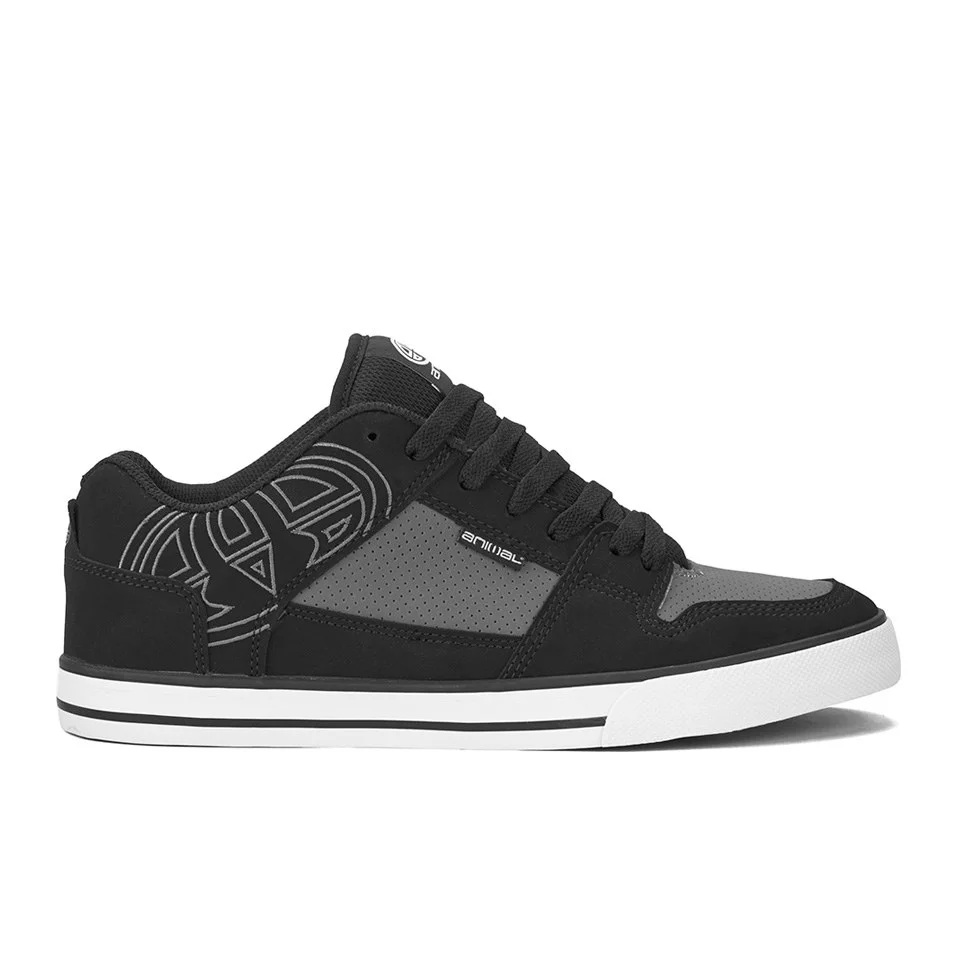 Animal Men's Ellis Logo Skate Shoes - Black - UK 7 - Zwart Afbeelding 1