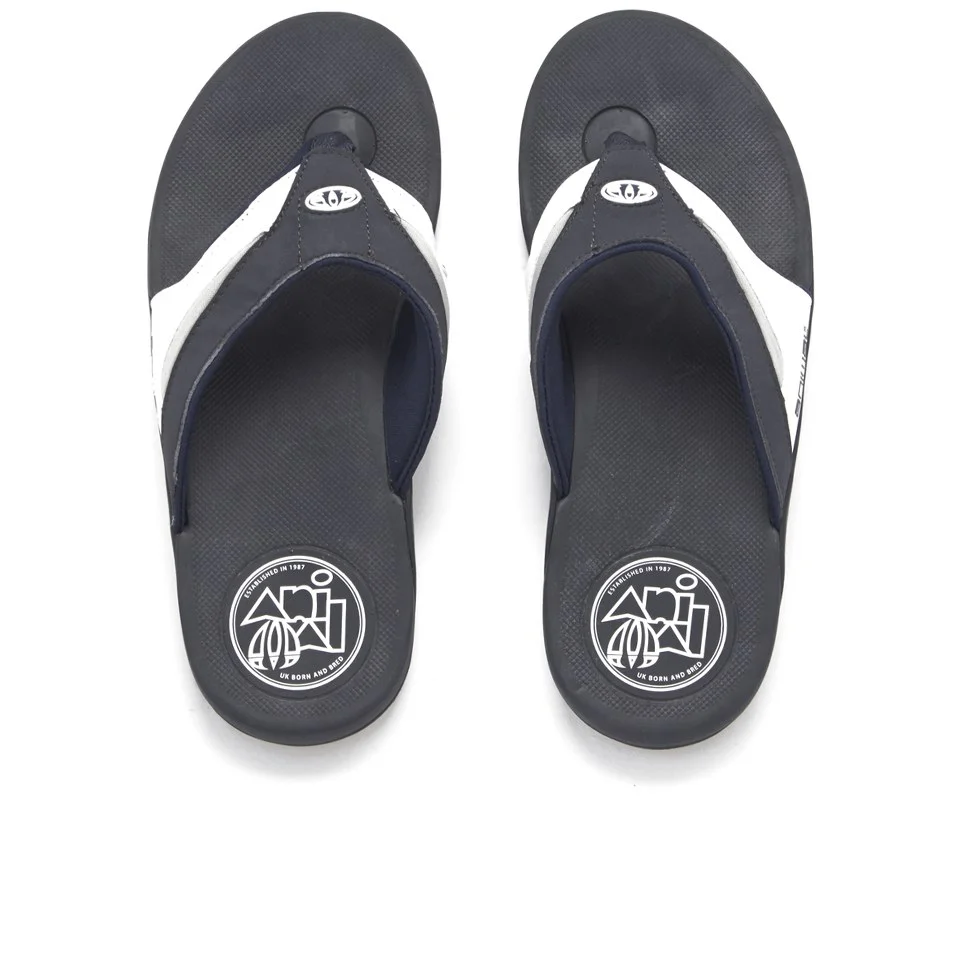 Animal Men's Fader Premium Flip Flops - Navy - UK 7 - Blauw Afbeelding 1