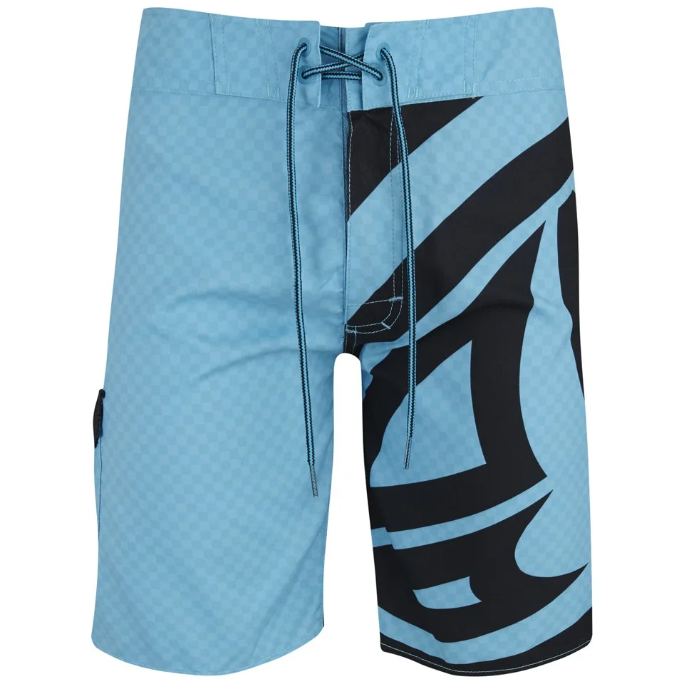 Animal Mens 20 Inch Blawa Fixed Waist Board Shorts - Hawaiian Blue - W28 - Blauw Afbeelding 1