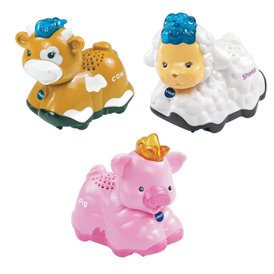 Vtech Toot-Toot Animals 3 Pack (Pig, Sheep, Cow) Afbeelding 1