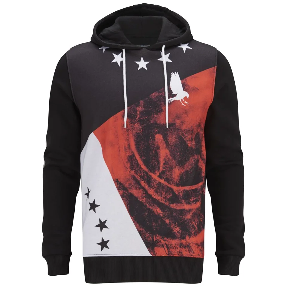 Hack Men's Eos Print Hoody - Red - S - Rood Afbeelding 1
