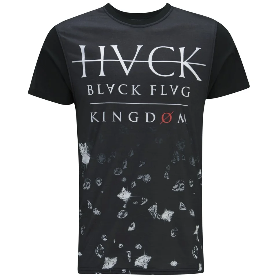 Hack Men's Rocket Sublimated T-Shirt - Black - S - Zwart Afbeelding 1
