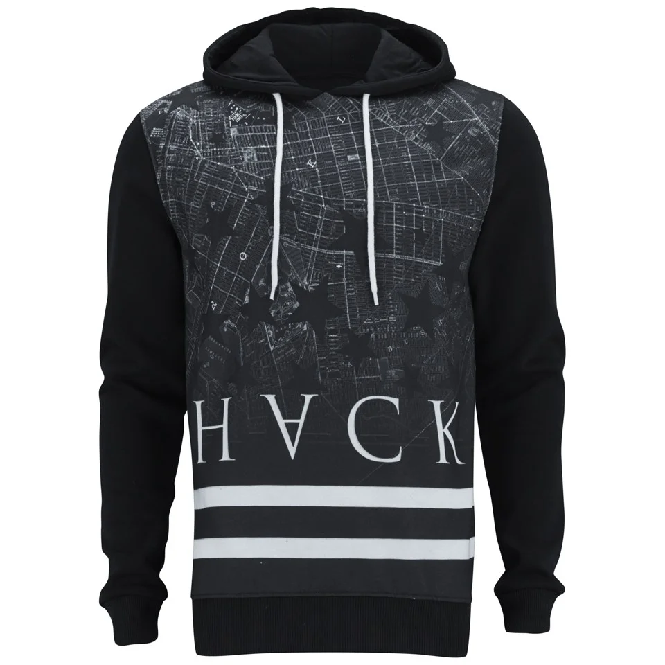 Hack Men's Thule Print Hoody - Black - S - Zwart Afbeelding 1
