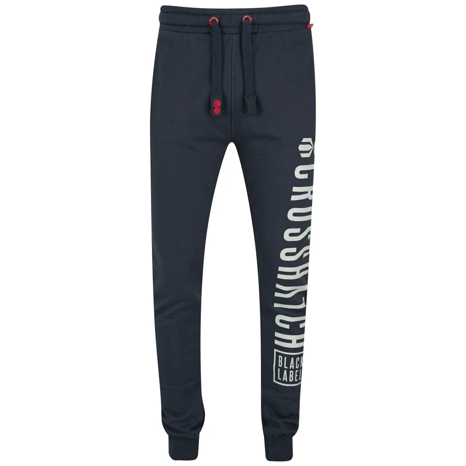 Crosshatch Men's Fitzroy Sweatpants - Total Eclipse - S - Blauw Afbeelding 1