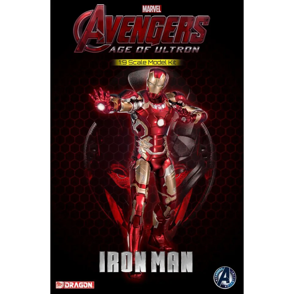 Dragon Action Heroes Marvel Age of Ultron Iron Man Mark 43 1:9 Scale Model Kit Afbeelding 1