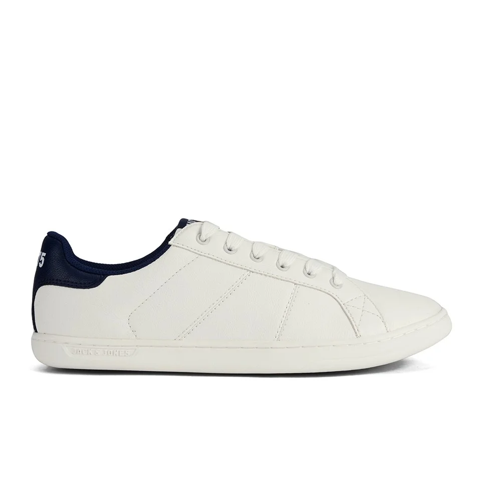 Jack & Jones Men's Brooklyn PU Sneakers - Cloud Dancer - UK 6 - Wit Afbeelding 1