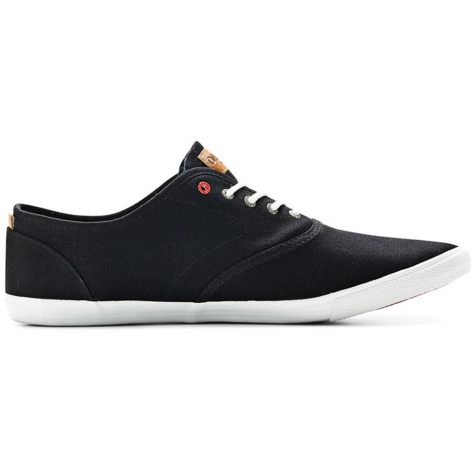 Jack & Jones Men's Spider Basic Canvas Trainers - Black - UK 6 - Zwart Afbeelding 1