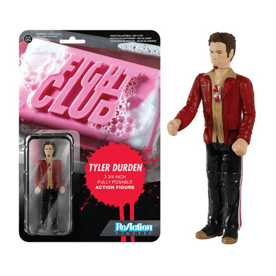 ReAction Fight Club Tyler Durden 3 3/4 Inch Action Figure Afbeelding 1