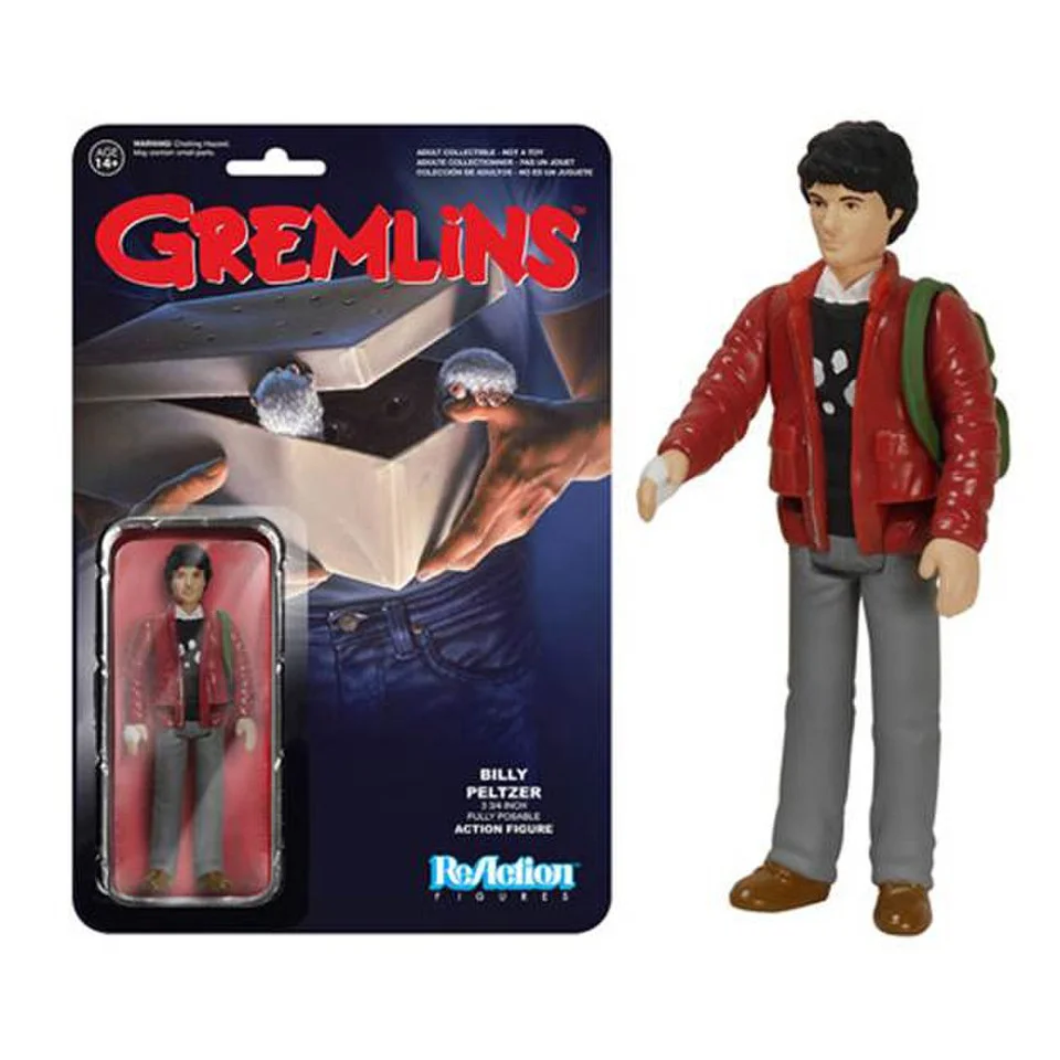 ReAction Gremlins Billy Peltzer 3 3/4 Inch Action Figure Afbeelding 1