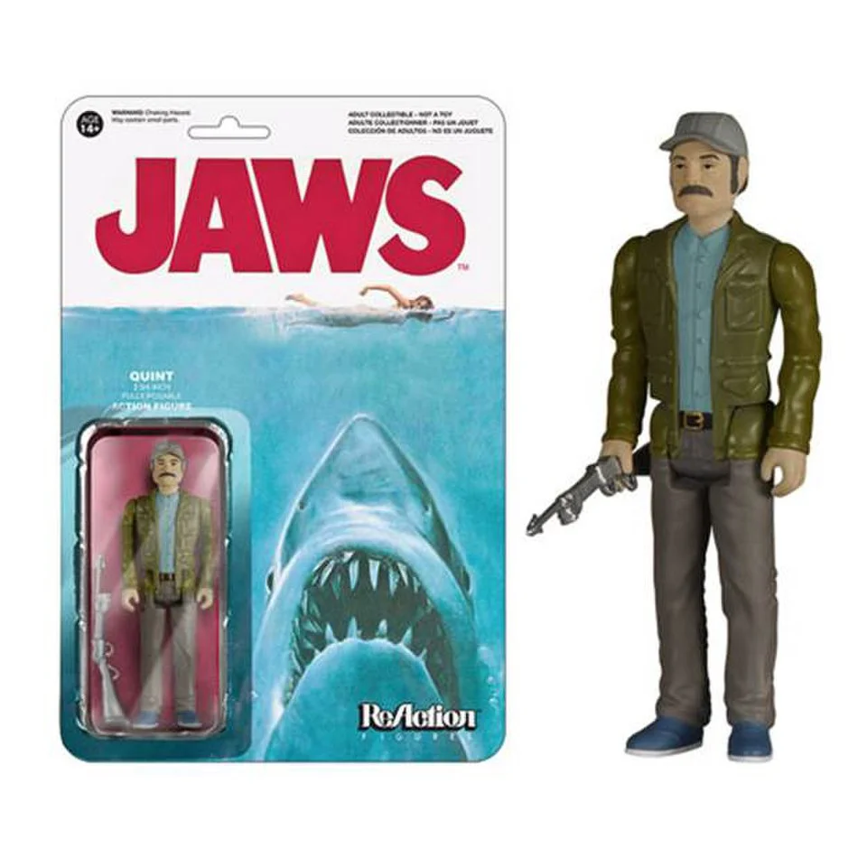 ReAction Jaws Quint 3 3/4 Inch Action Figure Afbeelding 1