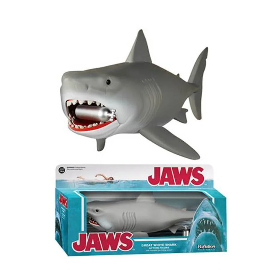 ReAction Jaws Great White 10 Inch Action Figure Afbeelding 1