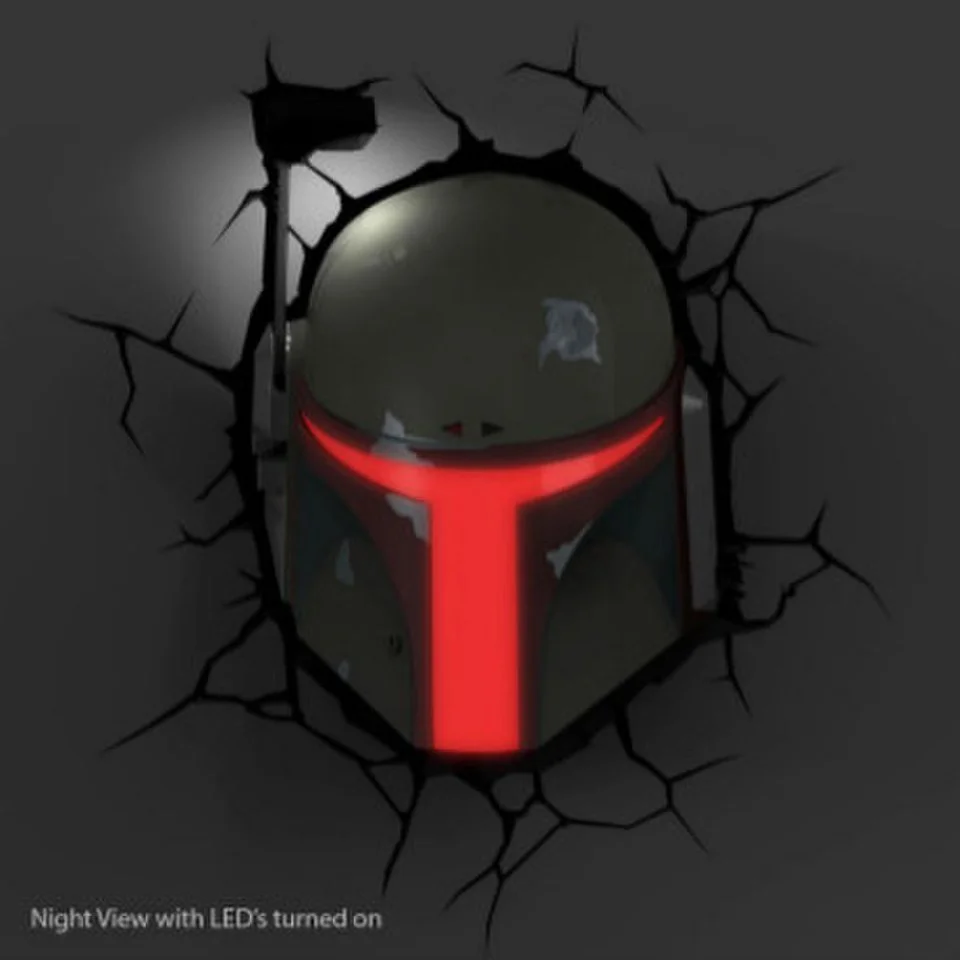 Star Wars Boba Fett 3D Wall Light Afbeelding 1