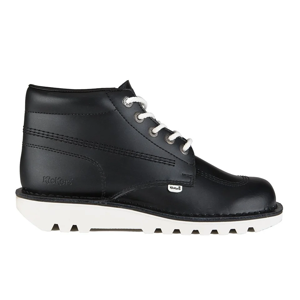 Kickers Men's Kick Hi Boots - Black/White - UK 6 Afbeelding 1
