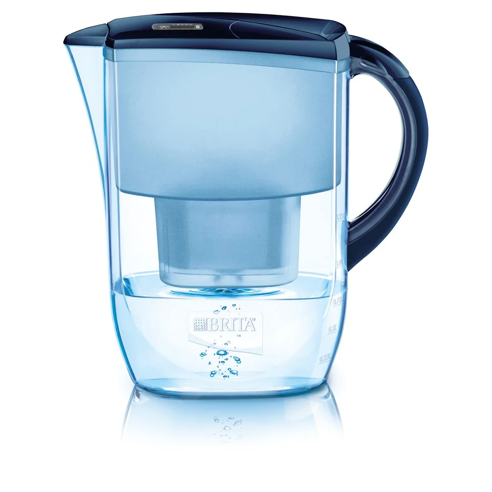 BRITA Fjord Cool Midnight Water Filter Jug - Blue (2.6L) Afbeelding 1