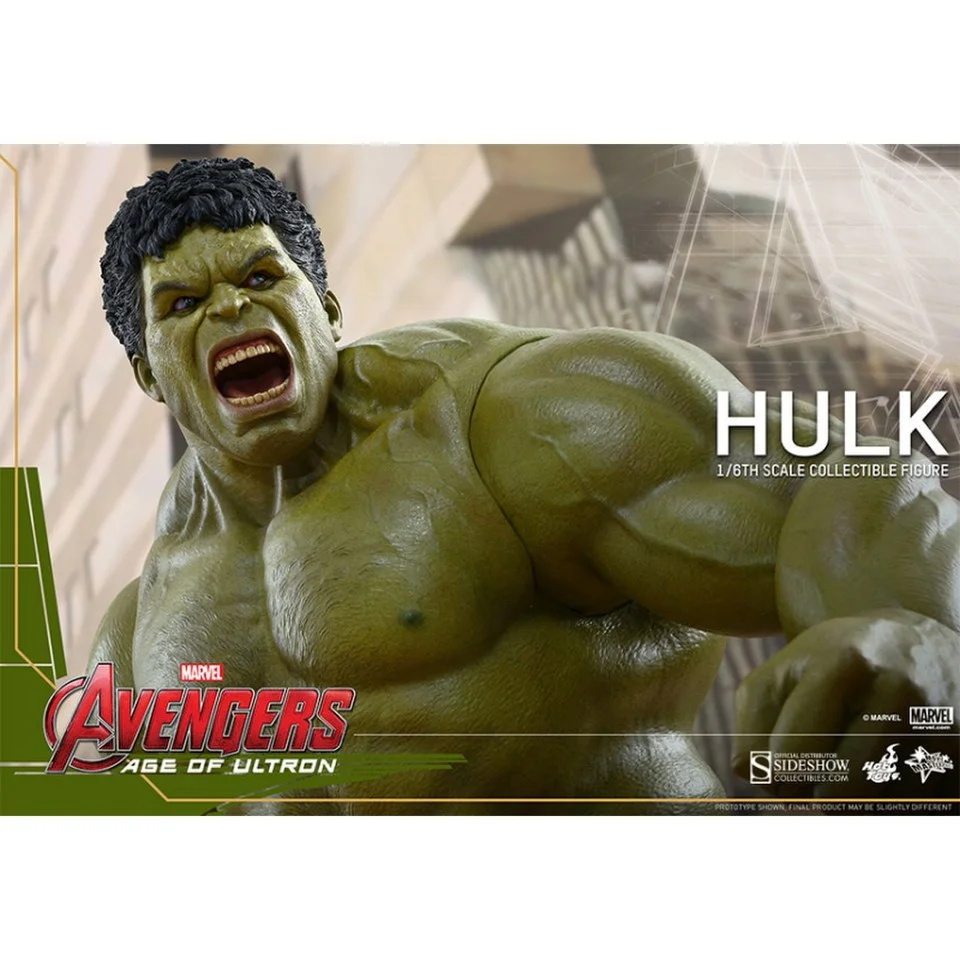 Hot Toys Marvel Avengers Age of Ultron Hulk 1:6 Scale Figure Afbeelding 1