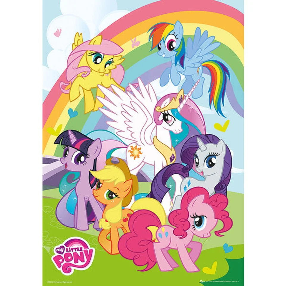 My Little Pony Group - Metallic Poster - 47 x 67cm Afbeelding 1