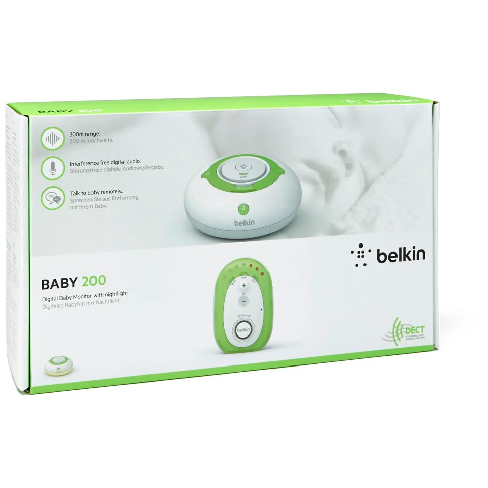 Belkin 200 Baby Monitor with Night Light and Talk Back Afbeelding 1