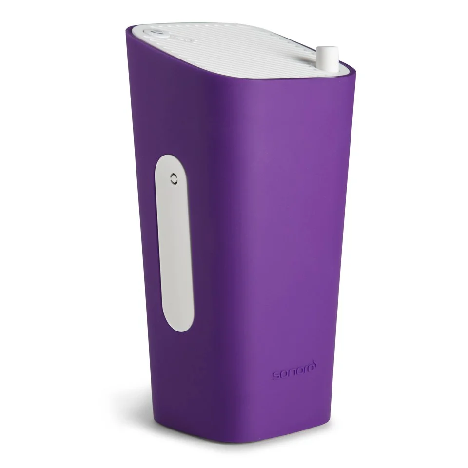Sonoro Cubo Go New York Portable Bluetooth Speaker - White/Purple Afbeelding 1
