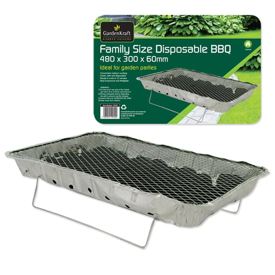 GardenKraft Family Size Disposable BBQ Afbeelding 1