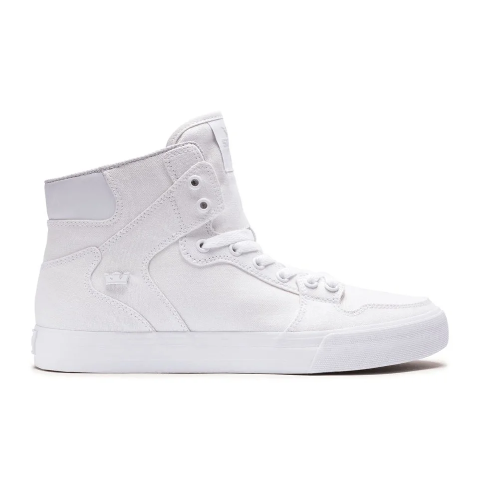 Supra Men's Vaider High Top Trainers - White - UK 6 - Wit Afbeelding 1