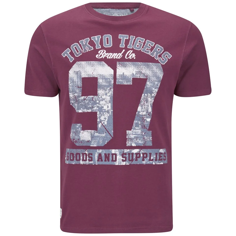 Tokyo Tigers Men's Klecko T-Shirt - Claret - S - Rood Afbeelding 1