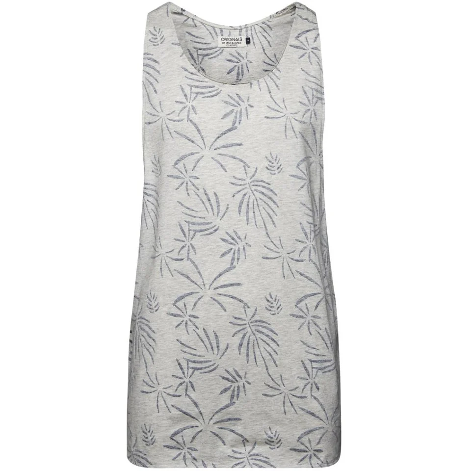 Jack & Jones Men's Originals Sand SL Tank Top - Treated White - S - Wit Afbeelding 1