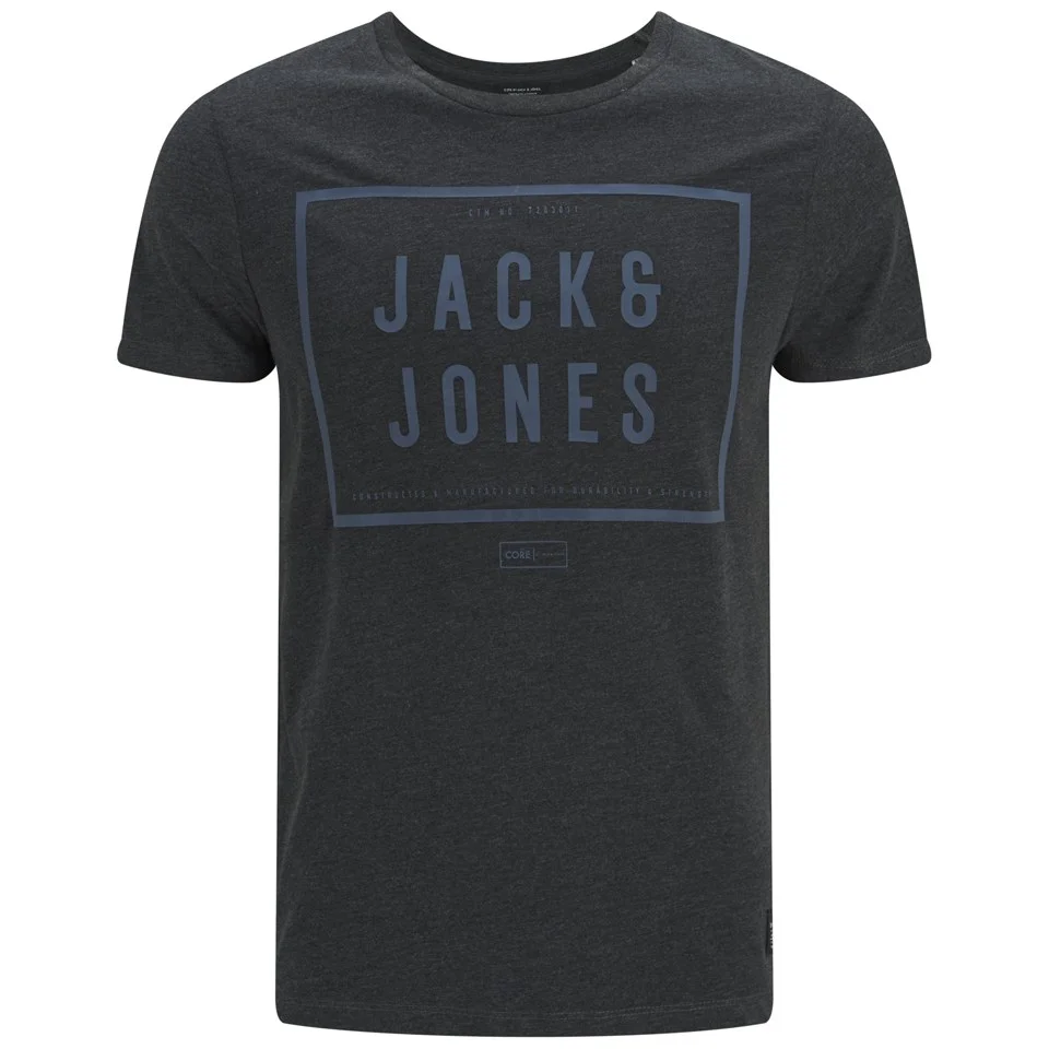 Jack & Jones Men's Core Fresh T-Shirt - Dark Grey - S - Grijs Afbeelding 1