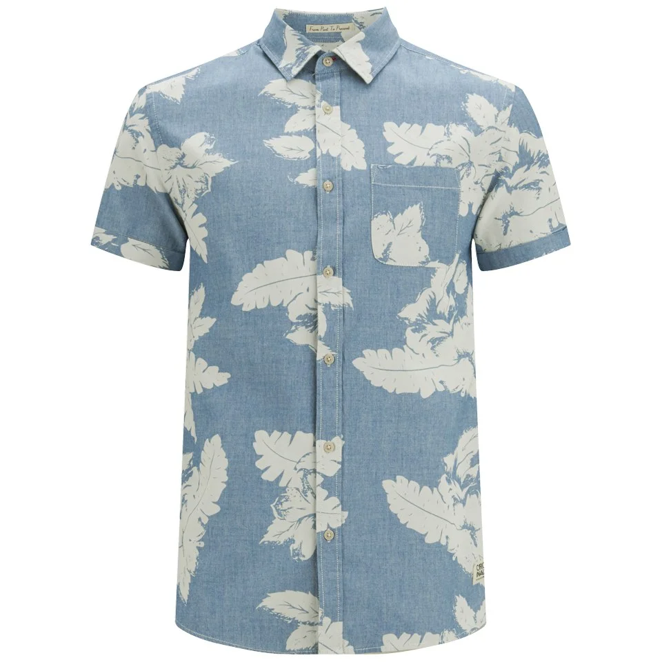 Jack & Jones Men's Originals Loud One Pocket Shirt - Dark Blue Denim - S - Blauw Afbeelding 1